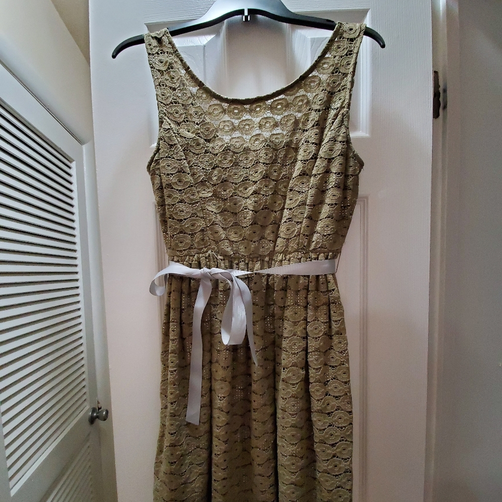 Green party dress